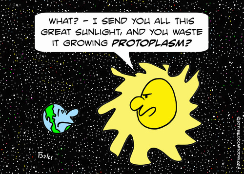 Cartoon: earth sun light protoplasm (medium) by rmay tagged earth,sun,light,protoplasm