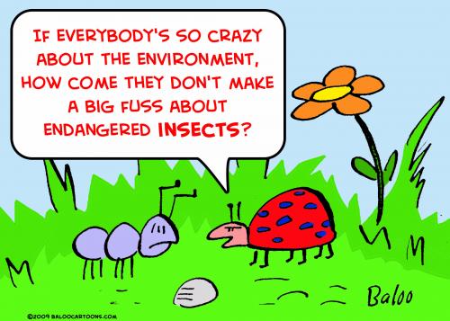 Cartoon: endangered insects environment (medium) by rmay tagged endangered,insects,environment