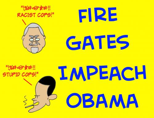Cartoon: fire gates impeach obama (medium) by rmay tagged fire,gates,impeach,obama