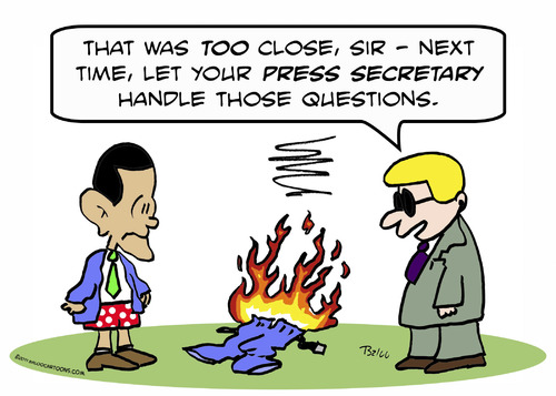 Cartoon: handle those obama pants fire (medium) by rmay tagged handle,those,obama,pants,fire