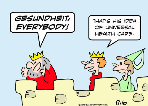 Cartoon: health care king gesundheit (medium) by rmay tagged health,care,king,gesundheit