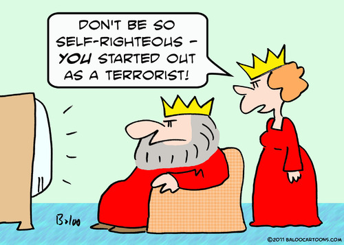 Cartoon: king queen started out terrorist (medium) by rmay tagged queen,king,out,started,terrorist
