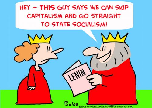 Cartoon: KING QUEEN STATE SOCIALISM LENIN (medium) by rmay tagged king,queen,state,socialism,lenin