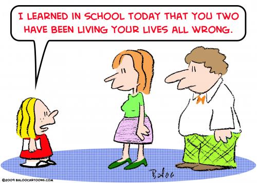 Cartoon: living lives all wrong (medium) by rmay tagged living,lives,all,wrong