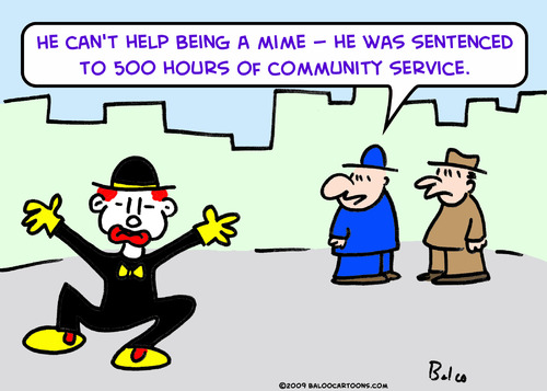 Cartoon: mime community service (medium) by rmay tagged mime,community,service