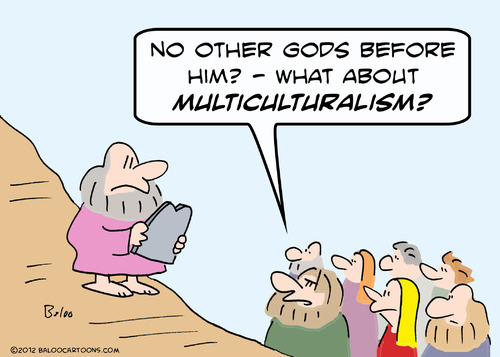 Cartoon: Moses multiculturalism (medium) by rmay tagged moses,commandments,multiculturalism,god