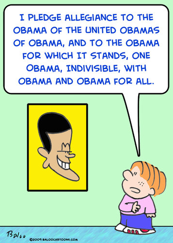 Cartoon: Obama for all allegiance pledge (medium) by rmay tagged obama,for,all,allegiance,pledge