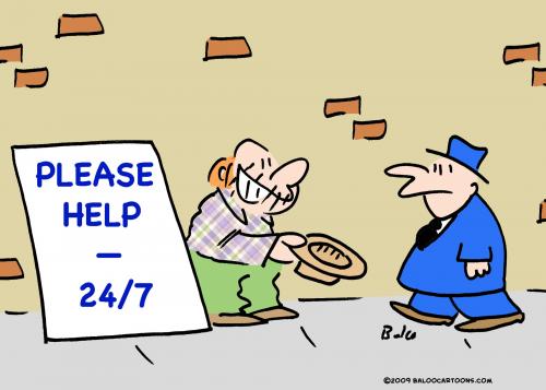 Cartoon: please help 24 7 (medium) by rmay tagged please,help,24