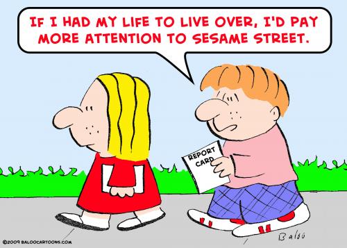 Cartoon: report card sesame street (medium) by rmay tagged report,card,sesame,street