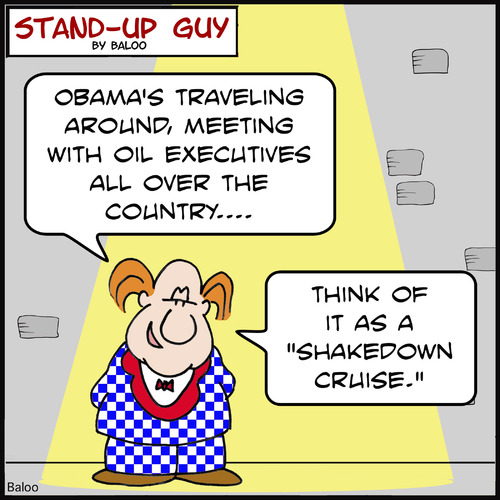 Cartoon: SUG shakedown cruise obama bp (medium) by rmay tagged sug,shakedown,cruise,obama,bp