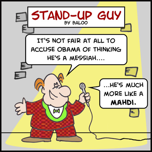 Cartoon: SUGmore like a mahdi obama (medium) by rmay tagged sugmore,like,mahdi,obama