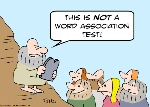 Cartoon: word association moses (medium) by rmay tagged word,association,moses