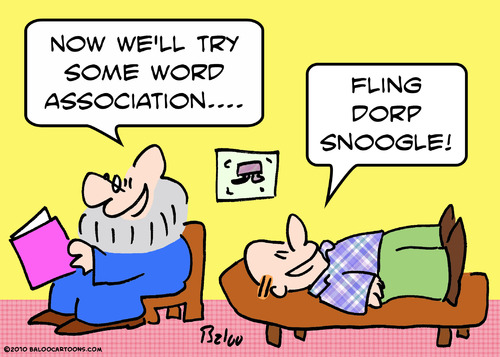 Cartoon: word association psychiatrist (medium) by rmay tagged word,association,psychiatrist