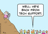 Cartoon: back tech support moses commandm (small) by rmay tagged back,tech,support,moses,commandm