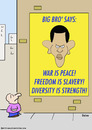 Cartoon: big bro diversity strength obama (small) by rmay tagged big,bro,diversity,strength,obama