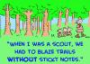 Cartoon: boy scouts sticky notes blaze (small) by rmay tagged boy,scouts,sticky,notes,blaze