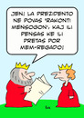 Cartoon: cannot tell lie king  esperanto (small) by rmay tagged cannot,tell,lie,king,esperanto