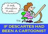 Cartoon: cartoonist descartes ink think (small) by rmay tagged cartoonist,descartes,ink,think,therefore,am