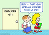 Cartoon: chaucer spells worse school (small) by rmay tagged chaucer,spells,worse,school