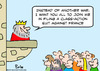 Cartoon: class action suit france king (small) by rmay tagged class,action,suit,france,king