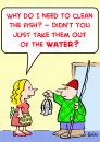 Cartoon: clean fish water (small) by rmay tagged clean,fish,water