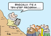 Cartoon: commandments moses ten step prog (small) by rmay tagged commandments,moses,ten,step,program