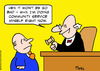 Cartoon: community service judge now (small) by rmay tagged community,service,judge,now