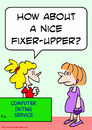 Cartoon: computer dating fixer upper (small) by rmay tagged computer,dating,fixer,upper