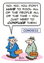 Cartoon: confuse fool people all time lin (small) by rmay tagged confuse,fool,people,all,time,lin