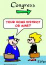Cartoon: congress home district (small) by rmay tagged congress,home,district