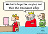 Cartoon: discovered ebay king queen budge (small) by rmay tagged discovered,ebay,king,queen,budge