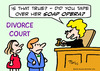 Cartoon: divorce judge tape over soap (small) by rmay tagged divorce,judge,tape,over,soap