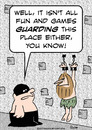 Cartoon: dungeon fun games guarding (small) by rmay tagged dungeon fun games guarding