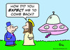 Cartoon: jesus flying saucer (small) by rmay tagged jesus,flying,saucer