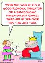 Cartoon: king garage sales economic (small) by rmay tagged king,garage,sales,economic