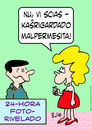 Cartoon: no peeking now esperanto (small) by rmay tagged no,peeking,now,esperanto