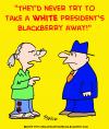 Cartoon: Obama blackberry (small) by rmay tagged obama blackberry