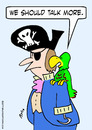 Cartoon: pirate parrot talk more (small) by rmay tagged pirate,parrot,talk,more