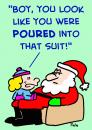 Cartoon: poured santa suit (small) by rmay tagged poured,santa,suit