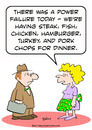 Cartoon: power failure dinner (small) by rmay tagged power,failure,dinner