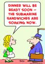 Cartoon: submarine sandwiches soaking (small) by rmay tagged submarine,sandwiches,soaking