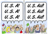 Cartoon: USAID u. s. aid pakistan osama (small) by rmay tagged usaid,aid,pakistan,osama