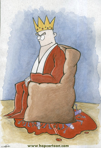 Cartoon: kings (medium) by HAMED NABAHAT tagged kings
