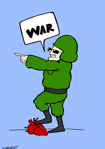 Cartoon: war (medium) by HAMED NABAHAT tagged war